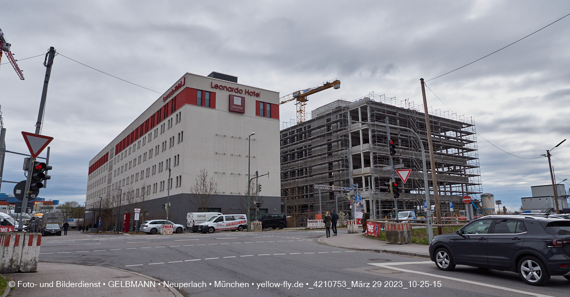 29.03.2023 - Baustelle REVO und Umgebung in Neuperlach